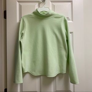 🌸 Ann Taylor Loft Pale Green Mock Turtleneck